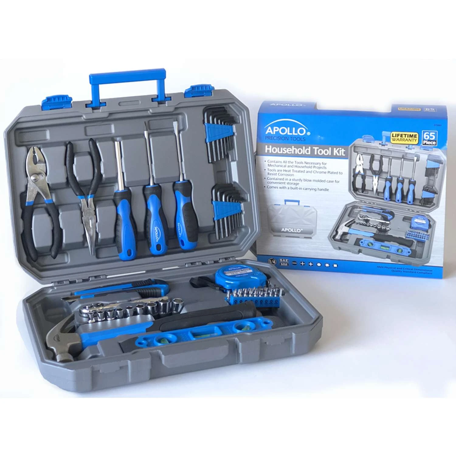 Apollo Tools Household Tool Kit 65 Pc 5 Apollo Tools Household Tool Kit 65 Pc - Image 3
