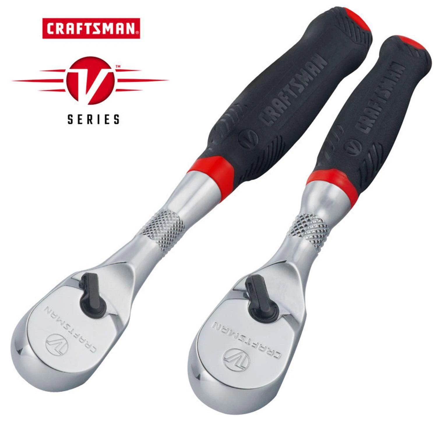 Craftsman V-Series 1/4 And 3/8 In. Drive Comfort Grip Ratchet Set 4 Craftsman V-Series 1/4 And 3/8 In. Drive Comfort Grip Ratchet Set - Image 2