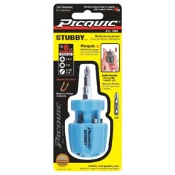 Picquic STUBBY Compact Multi-Bit Driver 3-1/2 In. 6 Pc