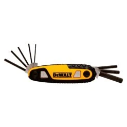 DeWalt Multi-Size SAE Fold-Up Locking Hex Key Set 8 Pc