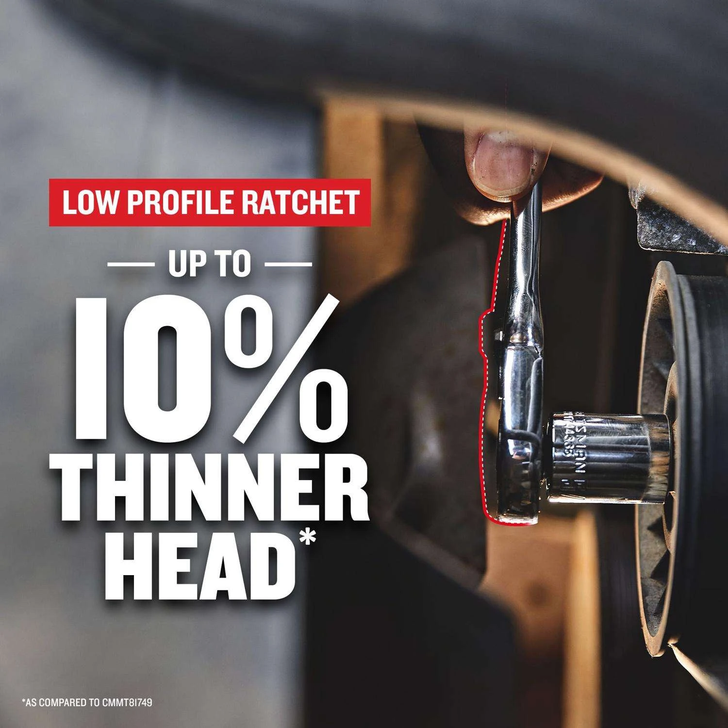 Craftsman Low Profile 1/2 In. Drive Ratchet 72 Teeth 5 Craftsman Low Profile 1/2 In. Drive Ratchet 72 Teeth - Image 3