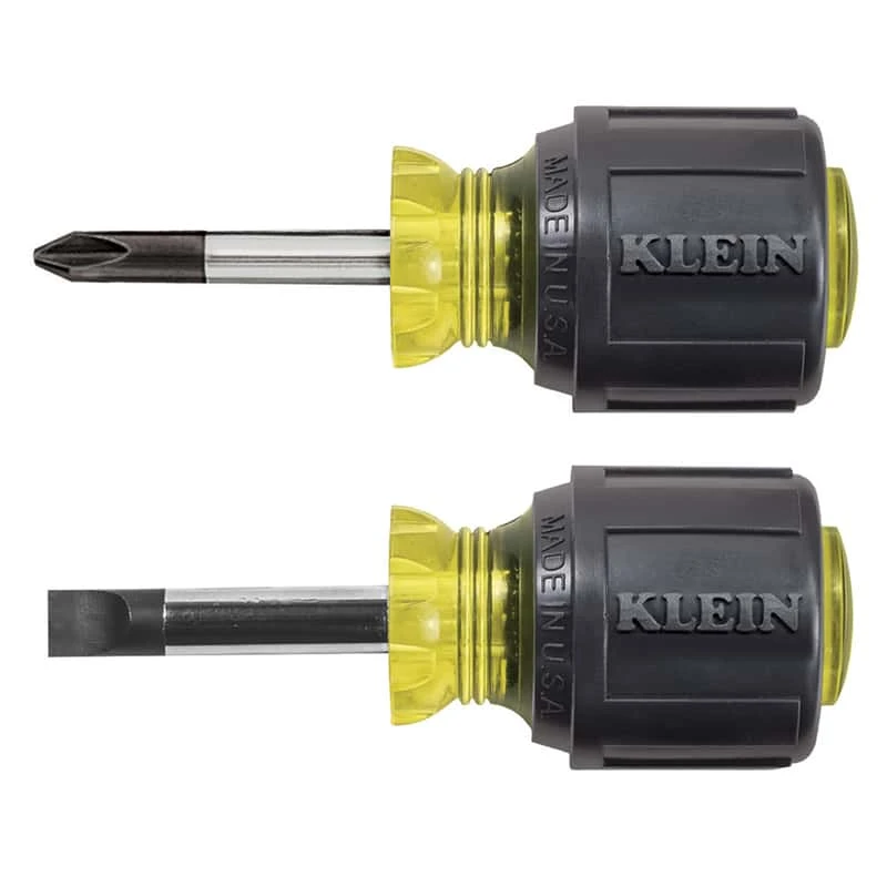 Klein Tools Cushion-Grip Screwdriver Set 2 Pc 3 Klein Tools Cushion-Grip Screwdriver Set 2 Pc