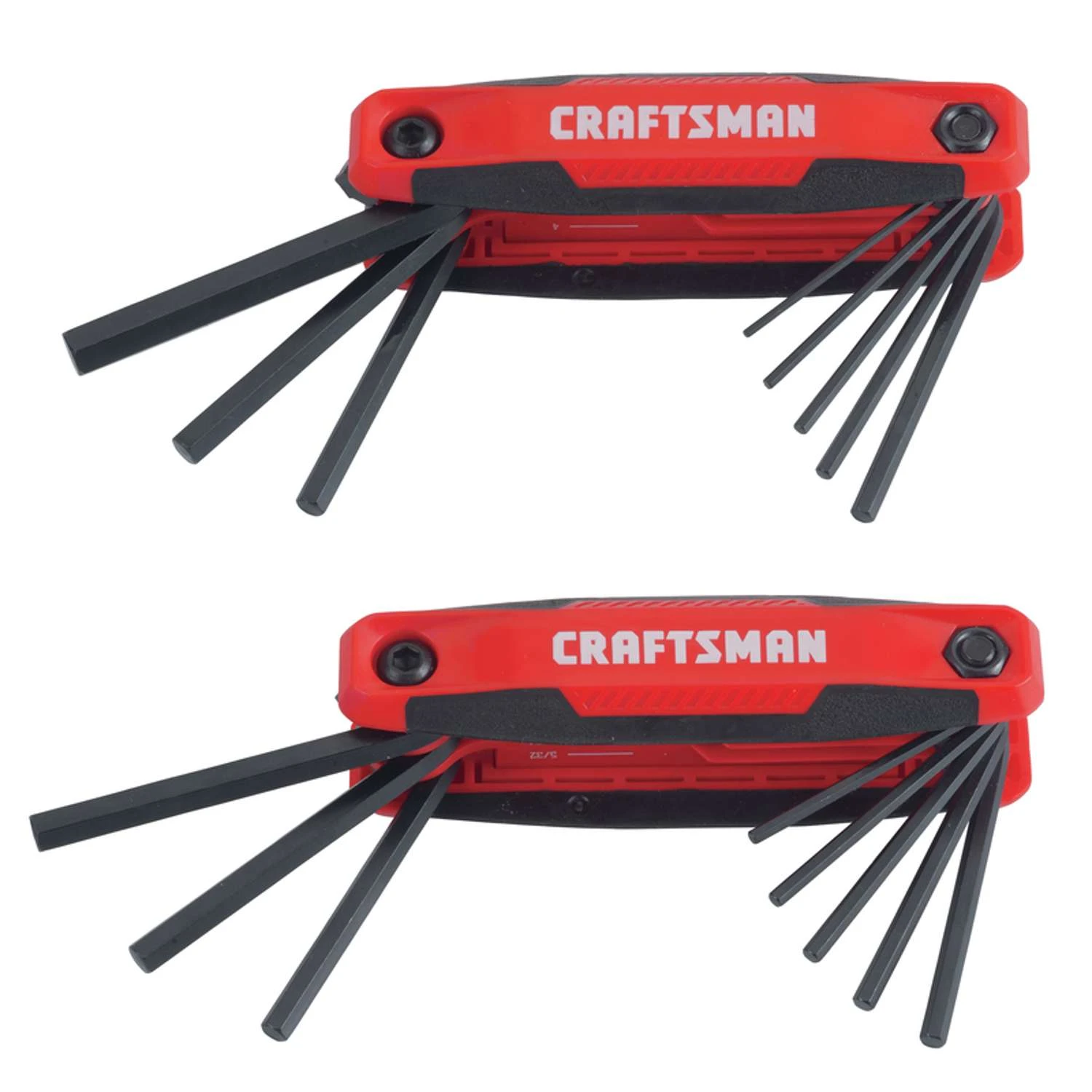 Craftsman Metric And SAE Fold-Up Hex Key Set 2 Pk 3 Craftsman Metric And SAE Fold-Up Hex Key Set 2 Pk