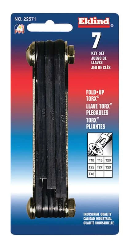 Eklind Torx Assorted Fold-Up Torx Hex Key Set 7 Pc 4 Eklind Torx Assorted Fold-Up Torx Hex Key Set 7 Pc - Image 2