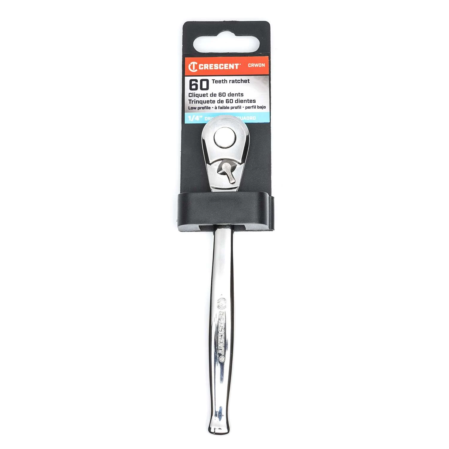 Crescent 1/4 In. Drive Teardrop Quick-Release Ratchet 72 Teeth 3 Crescent 1/4 In. Drive Teardrop Quick-Release Ratchet 72 Teeth