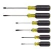 Klein Tools Cushion-Grip Screwdriver Set 6 Pc