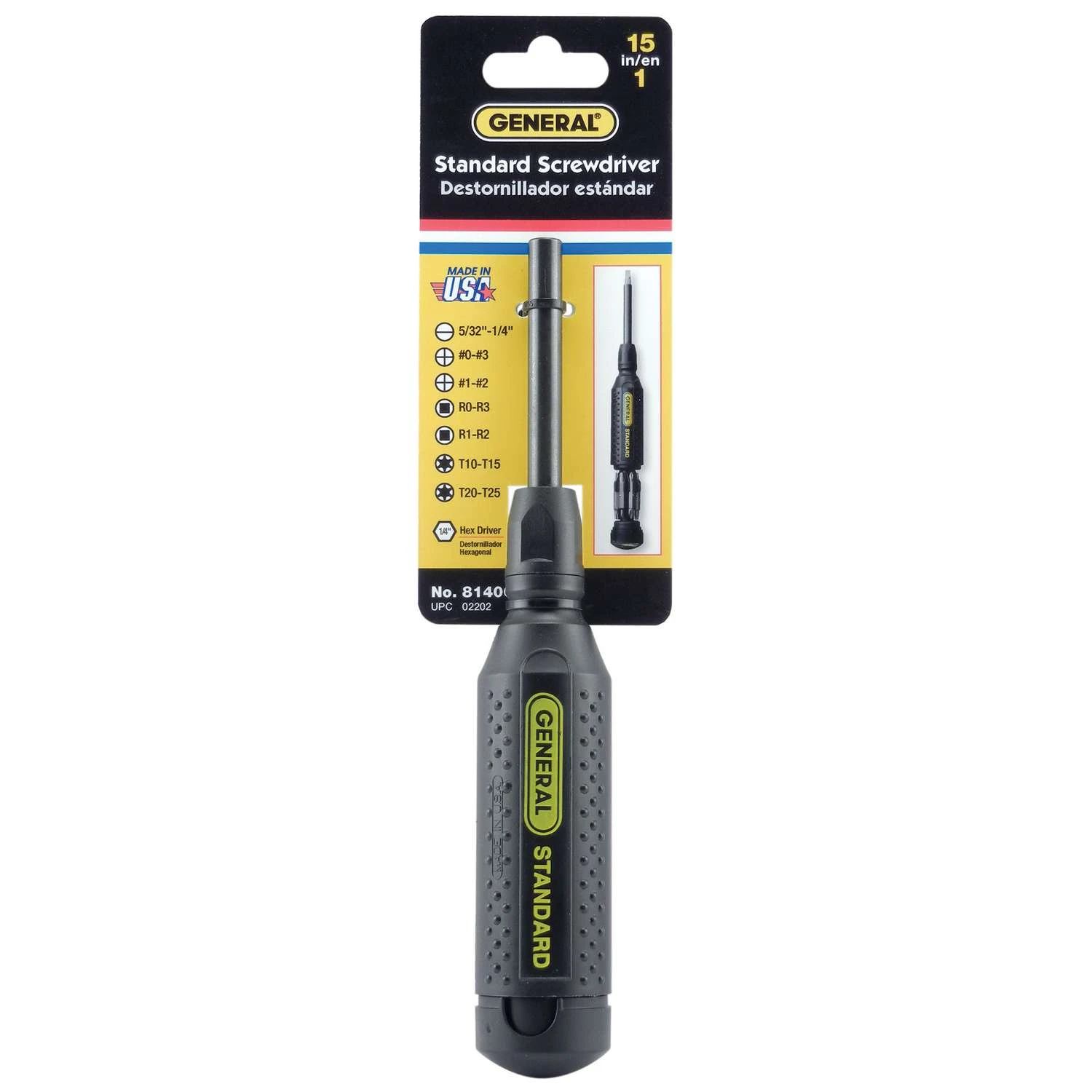 General Multi-Bit Screwdriver 8 Pc 3 General Multi-Bit Screwdriver 8 Pc