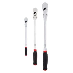 Craftsman V-Series 1/2, 1/4 And 3/8 In. Drive Comfort Grip Long Flex Head Ratchet Set