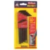 Eklind Ball-Hex-L SAE Long Arm Ball End Hex L-Key Set 11 Pc