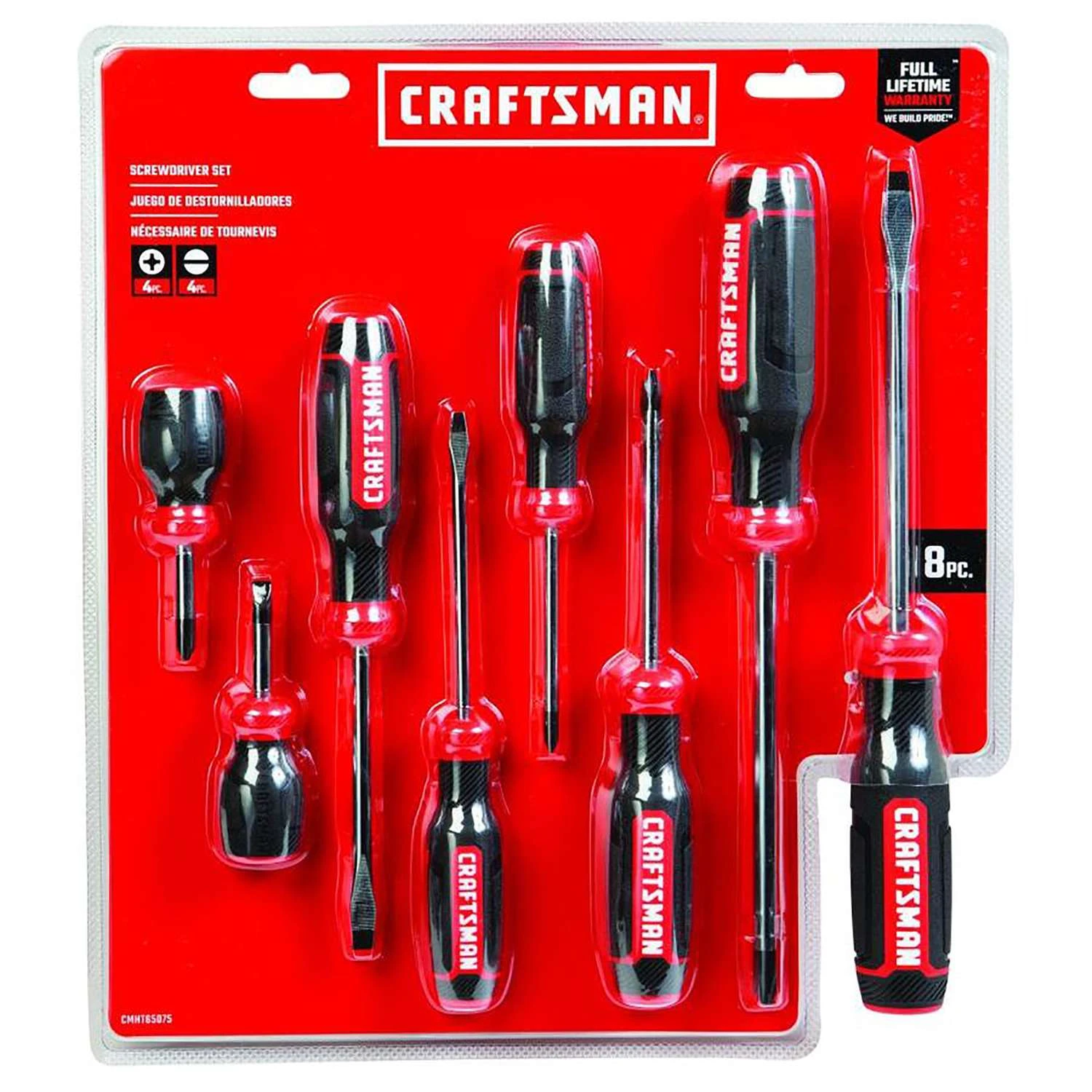 Craftsman Phillips/Slotted Multi-Bit Screwdriver Set 8 In. 8 Pc 3 Craftsman Phillips/Slotted Multi-Bit Screwdriver Set 8 In. 8 Pc
