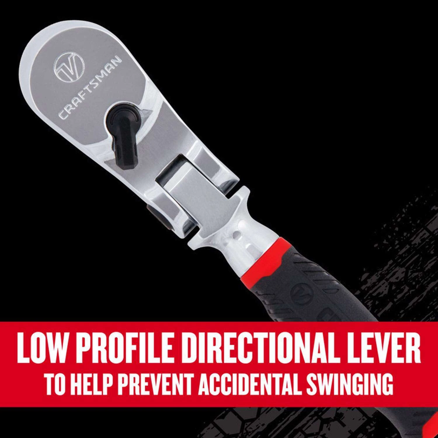 Craftsman V-Series 1/4 In. Drive Comfort Grip Flex Head Ratchet 80 Teeth 8 Craftsman V-Series 1/4 In. Drive Comfort Grip Flex Head Ratchet 80 Teeth - Image 6