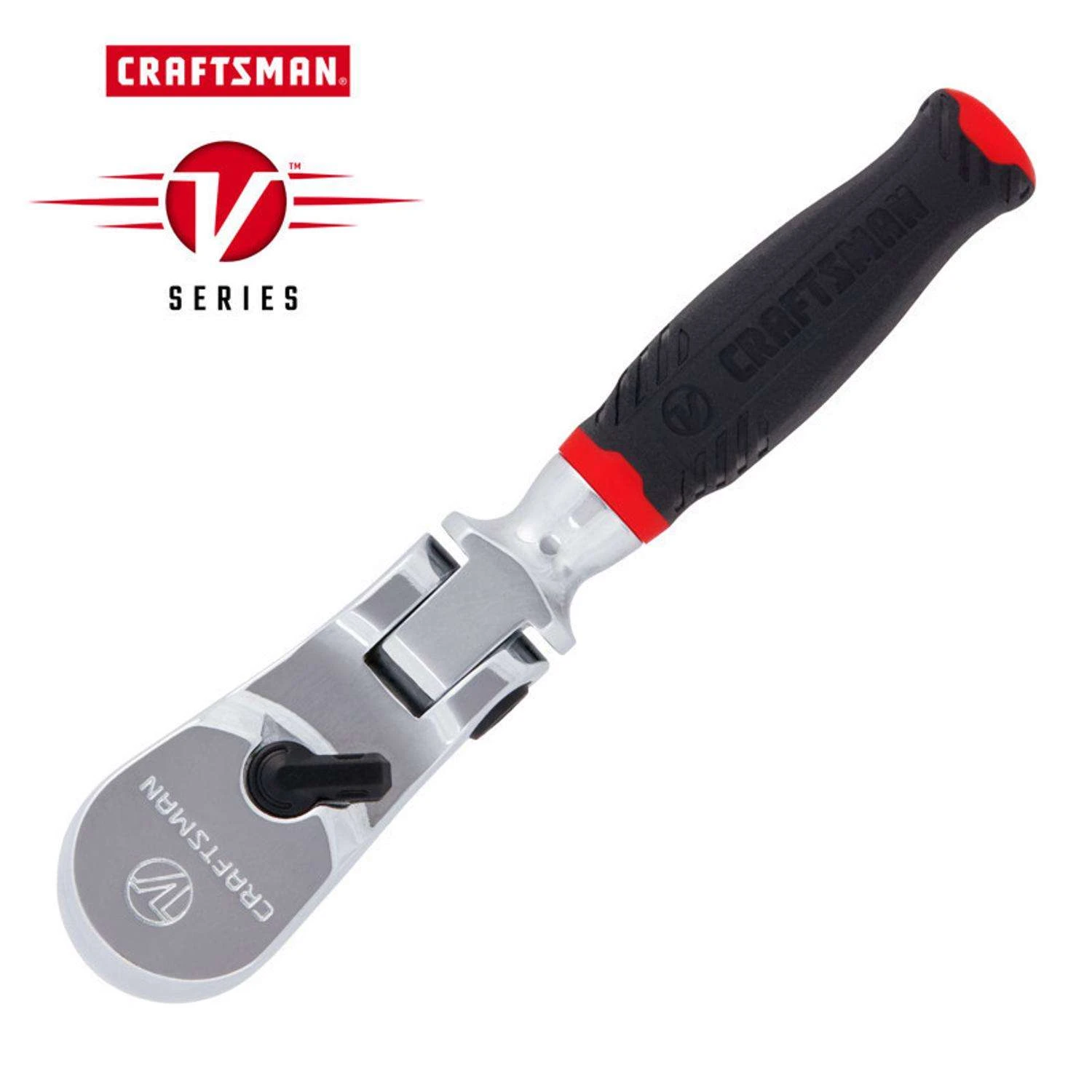 Craftsman V-Series 1/4 In. Drive Comfort Grip Flex Head Ratchet 80 Teeth 4 Craftsman V-Series 1/4 In. Drive Comfort Grip Flex Head Ratchet 80 Teeth - Image 2