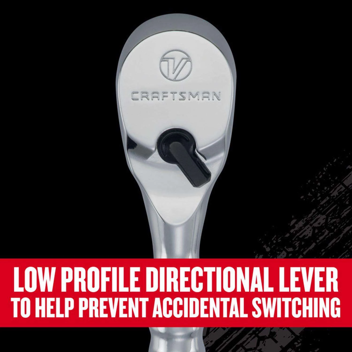 Craftsman V-Series 3/8 In. Drive Stubby Ratchet 96 Teeth 5 Craftsman V-Series 3/8 In. Drive Stubby Ratchet 96 Teeth - Image 3